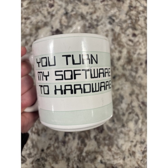 Vintage 1984 Terminal Madness Coffee Tea Cup Mug Compu-Mug Taylor & NG - Picture 5 of 8